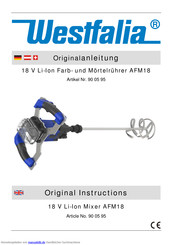 Westfalia 90 05 95 Originalanleitung