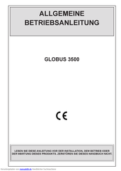 Helvi Globus 3500 Allgemeine Betriebsanleitung