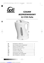 OPTi CJ-1755 Felix Bedienungsanleitung
