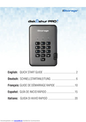 iStorage diskAshur PRO2 Schnellstartanleitung