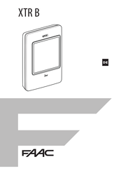 FAAC XTR B Handbuch