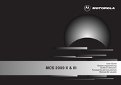 Motorola MCS 2000 III Bedienungsanleitung
