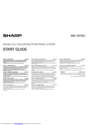 Sharp MX-1810U Erste Schritte