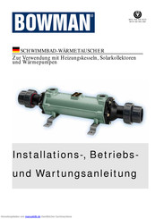 BOWMAN 3709-3 C Installations-, Betriebs- Und Wartungsanleitung