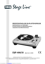 IMG STAGELINE DJP-400/SI Bedienungsanleitung