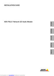 Axis P8221 Installationsanleitung
