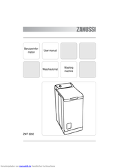 Zanussi ZWT 3202 Benutzerinformation