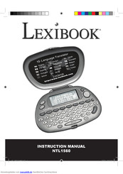LEXIBOOK NTL1560 Bedienungsanleitung