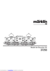 marklin 191-series Bedienungsanleitung