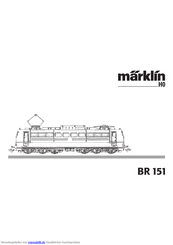 marklin BR 151 Bedienungsanleitung