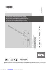 Bft MOOVI 30 ALPHA BOM Gebrauchsanleitung
