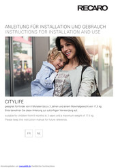 RECARO CITYLIFE Anleitung