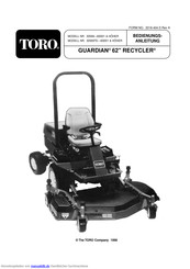 Toro GUARDIAN 62 RECYCLER Bedienungsanleitung