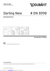 DURAVIT Darling New 700244 Montageanleitung