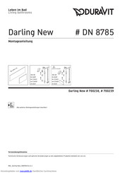 DURAVIT Darling New 700238 Montageanleitung