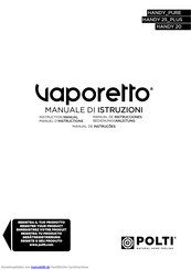 POLTI Vaporetto Handy 20 Bedienungsanleitung