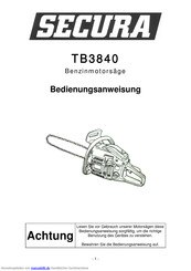 Secura TB3840 Bedienungsanweisung