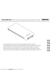 LENCO PBA-830 Benutzerhandbuch
