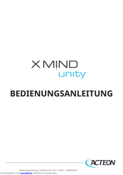ACteon X-Mind unity Bedienungsanleitung