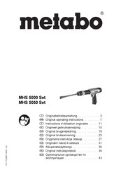 Metabo MHS 5050 Set Originalbetriebsanleitung