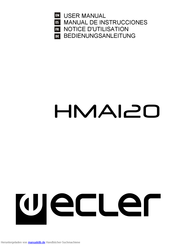 Ecler HMA120 Bedienungsanleitung