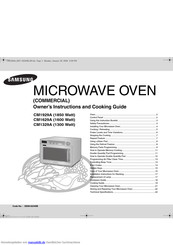 Samsung CM1629A Bedienungsanleitung Und Kochleitfaden