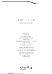 Clarity 340 Kurzanleitung