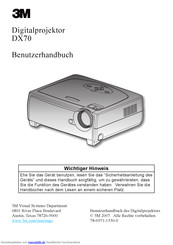 3M DX70 Benutzerhandbuch