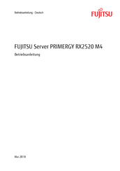Fujitsu PRIMERGY RX2520 M4 Betriebsanleitung
