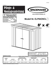 SPACEMAKER ELP84ONCL Pflege- Und Montageanleitung