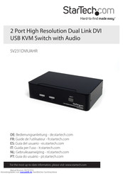 StarTech SV231DVIUAHR Bedienungsanleitung