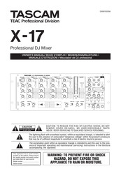 Tascam X-17 Bedienungsanleitung