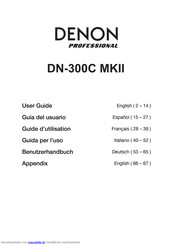 Denon Professional DN-300C MKII Benutzerhandbuch