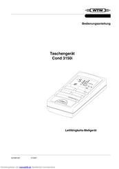 wtw Cond 3150i Bedienungsanleitung