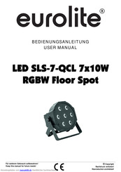 EuroLite LED SLS-7-QCL 7x10W Bedienungsanleitung