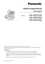 Panasonic KX-HDV340 Bedienungsanleitung