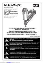 Max NF665/15(CE) Betriebsanleitung