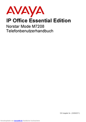 Avaya M7208 Telefonbenutzerhandbuch