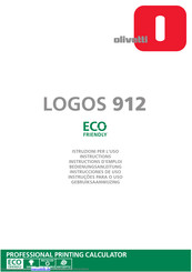 Olivetti LOGOS 912 Bedienungsanleitung