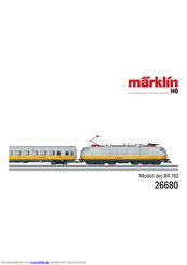 marklin H0 103 Series Bedienungsanleitung