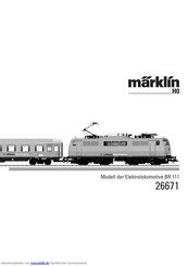marklin H0 111 Series Bedienungsanleitung