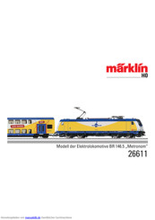 marklin H0 146.5 Metronom Series Bedienungsanleitung