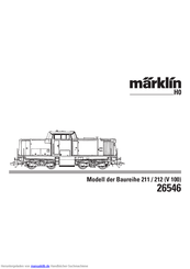 marklin H0 211 V 100 Series Bedienungsanleitung