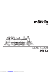 marklin H0 75 Series Bedienungsanleitung