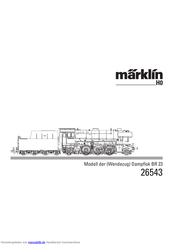 marklin H0 23 Series Bedienungsanleitung