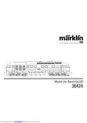 marklin H0 232 Series Gebrauchsanleitung