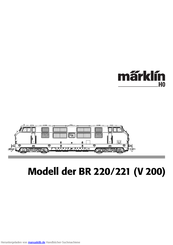 marklin H0 221 V 200 Series Gebrauchsanleitung