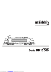marklin H0 BB15000 Series Gebrauchsanleitung