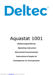 DELTEC Aquastat 1001 Bedienungsanleitung