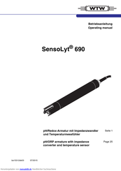 wtw SensoLyt 700 SW Betriebsanleitung